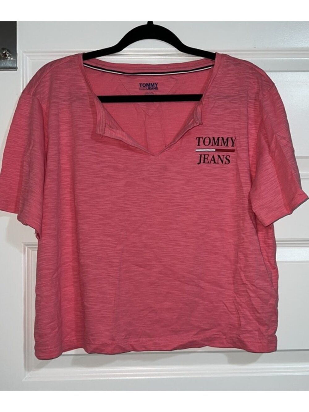 Pink Tee! Classic Chest Logo. Short Sleeve